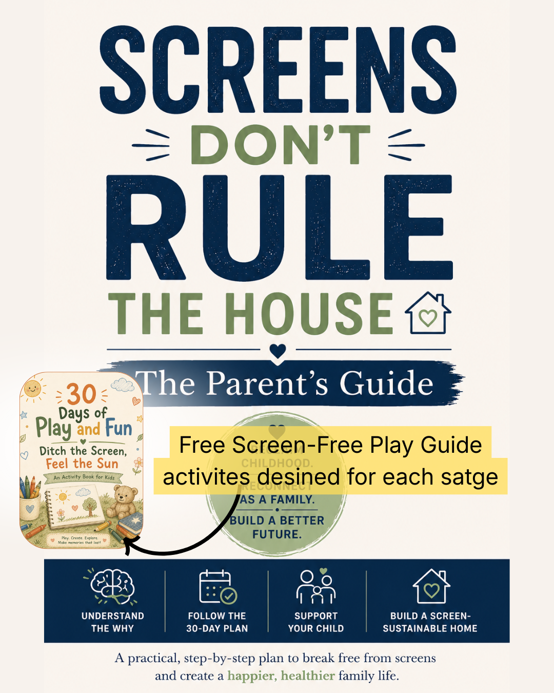 30 Day Screen Free Kids Roadmap + Activity Book